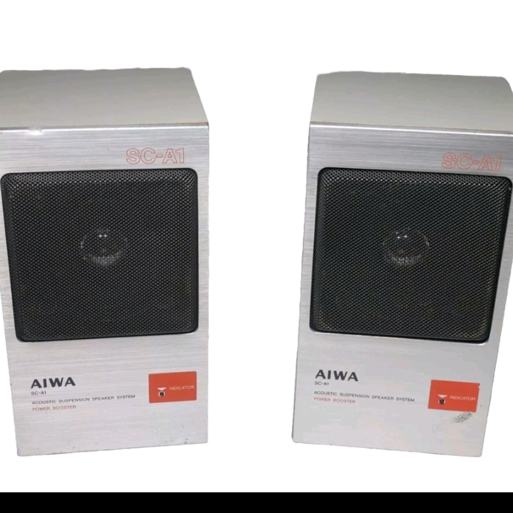 Vintage AIWA Acoustic Suspension Speakers SC-A1 Made In Japan